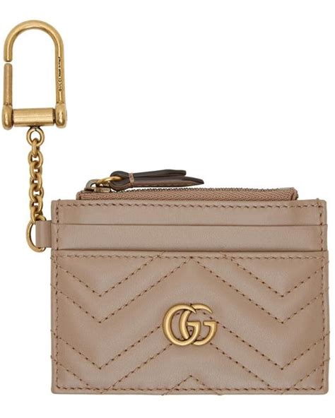 car key holder gucci|Gucci card holder with keychain.